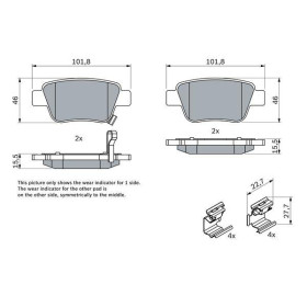 BOSCH Sada brzdových doštiček 0 986 424 798_thumb5