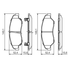 BOSCH Sada brzdových doštiček: 0 986 424 696_thumb5