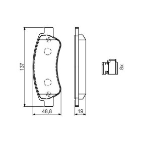 BOSCH Sada brzdových doštiček 0 986 494 604_thumb7