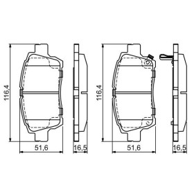 BOSCH Sada brzdových doštiček 0 986 424 803_thumb5