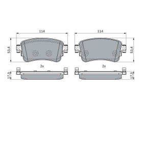 BOSCH Sada brzdových doštiček 0 986 424 437_thumb7