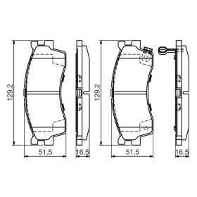 BOSCH Sada brzdových doštiček 0 986 494 146_thumb5