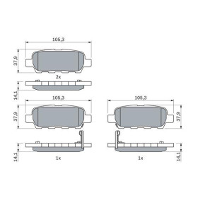 BOSCH Sada brzdových doštiček 0 986 494 090_thumb5