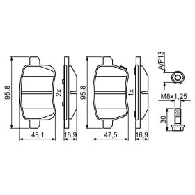 BOSCH Sada brzdových doštiček 0 986 494 825_thumb7