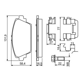 BOSCH Sada brzdových doštiček 0 986 494 629_thumb7