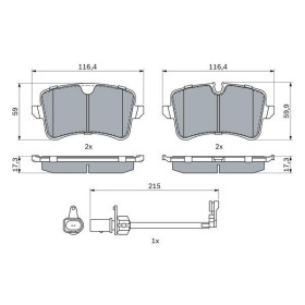 BOSCH Sada brzdových doštiček, kotouč. brzda 0 986 494 916_thumb7