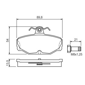 BOSCH Sada brzdových doštiček 0 986 469 810_thumb5