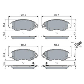 BOSCH Sada brzdových doštiček 0 986 494 047_thumb5