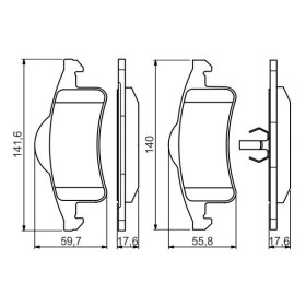 BOSCH Sada brzdových doštiček 0 986 424 665_thumb5