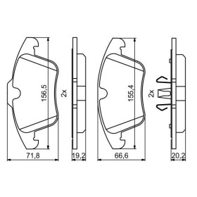 BOSCH Sada brzdových doštiček 0 986 494 246_thumb5