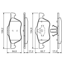 BOSCH Sada brzdových doštiček 0 986 494 396_thumb7