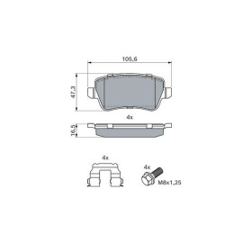 BOSCH Sada brzdových doštiček 0 986 494 126_thumb7