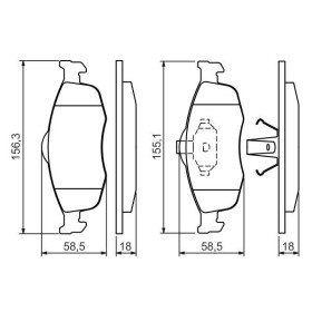 BOSCH Sada brzdových doštiček 0 986 460 969_thumb5