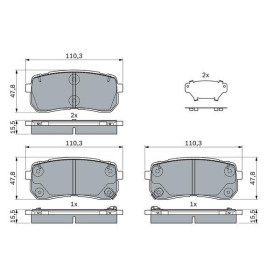 BOSCH Sada brzdových doštiček, kotouč. brzda 0 986 494 971_thumb7