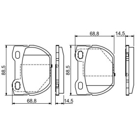 BOSCH Sada brzdových doštiček 0 986 424 827_thumb5