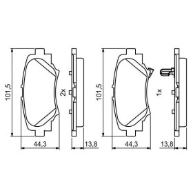 BOSCH Sada brzdových doštiček 0 986 494 803_thumb7