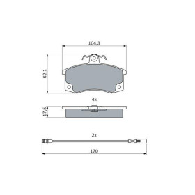 BOSCH Sada brzdových doštiček 0 986 424 928_thumb5