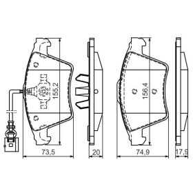 BOSCH Sada brzdových doštiček 0 986 494 164_thumb7