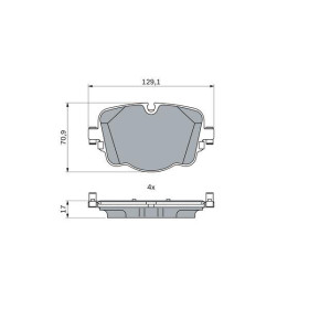 BOSCH Sada brzdových doštiček, kotouč. brzda 0 986 424 948_thumb5