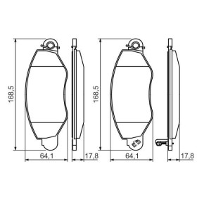 BOSCH Sada brzdových doštiček 0 986 494 037_thumb5