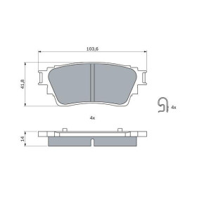 BOSCH Sada brzdových doštiček 0 986 460 008_thumb5