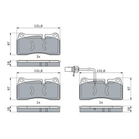 BOSCH Sada brzdových doštiček, kotouč. brzda 0 986 494 956_thumb7