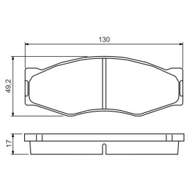 BOSCH Sada brzdových doštiček 0 986 494 565_thumb5