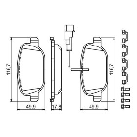 BOSCH Sada brzdových doštiček 0 986 494 717_thumb5