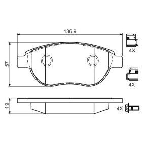 BOSCH Sada brzdových doštiček 0 986 494 602_thumb5