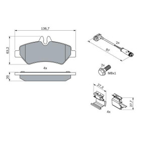 BOSCH Sada brzdových doštiček 0 986 494 601_thumb7