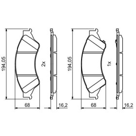 BOSCH Sada brzdových doštiček 0 986 494 791_thumb7