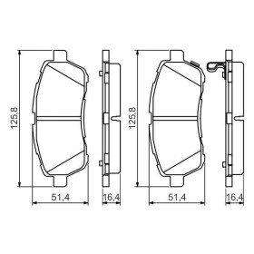 BOSCH Sada brzdových doštiček 0 986 494 574_thumb7