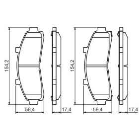 BOSCH Sada brzdových doštiček 0 986 424 656_thumb5