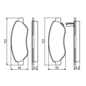 BOSCH Sada brzdových doštiček 0 986 494 345_thumb7