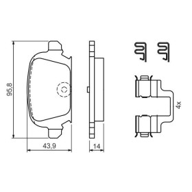 BOSCH Sada brzdových doštiček 0 986 424 528_thumb7