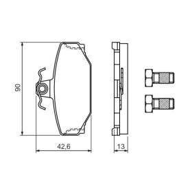 BOSCH Sada brzdových doštiček 0 986 460 995_thumb5