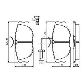 BOSCH Sada brzdových doštiček 0 986 460 942_thumb5