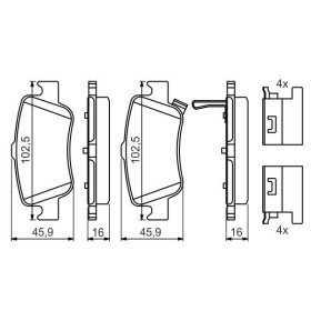 BOSCH Sada brzdových doštiček 0 986 494 651_thumb7