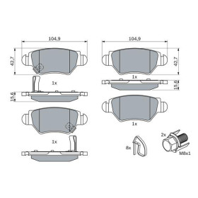 BOSCH Sada brzdových doštiček 0 986 494 014_thumb5