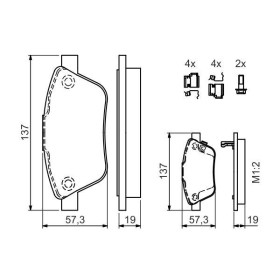 BOSCH Sada brzdových doštiček 0 986 494 157_thumb5