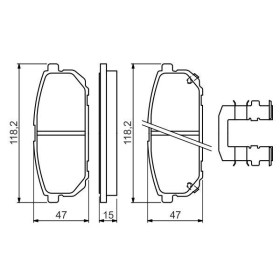 BOSCH Sada brzdových doštiček 0 986 494 590_thumb7