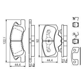 BOSCH Sada brzdových doštiček 0 986 494 610_thumb7