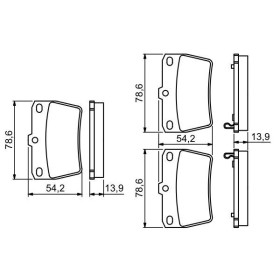 BOSCH Sada brzdových doštiček 0 986 494 350_thumb7