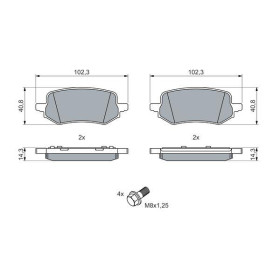 BOSCH Sada brzdových doštiček 0 986 460 049_thumb5