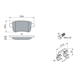 BOSCH Sada brzdových doštiček 0 986 494 331_thumb5