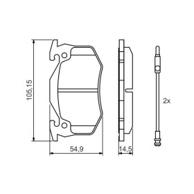 BOSCH Sada brzdových doštiček 0 986 466 346_thumb5