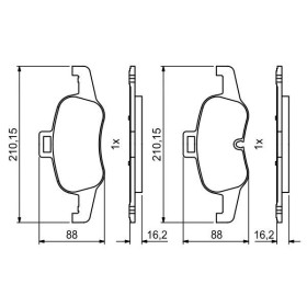 BOSCH Sada brzdových doštiček 0 986 494 820_thumb7