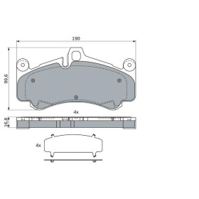 BOSCH Sada brzdových doštiček 0 986 424 067_thumb7