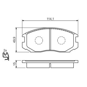 BOSCH Sada brzdových doštiček 0 986 494 397_thumb7