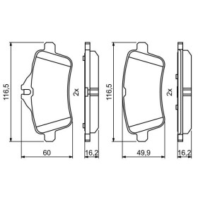 BOSCH Sada brzdových doštiček 0 986 494 771_thumb7